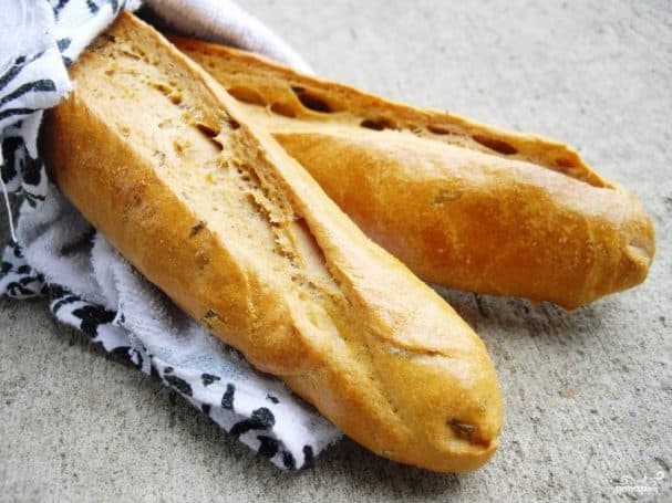 Багеты с зеленью