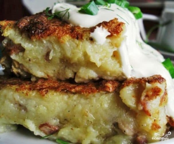 Бабка картофельная с мясом