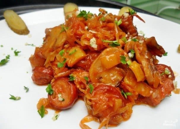 Бигус с грибами