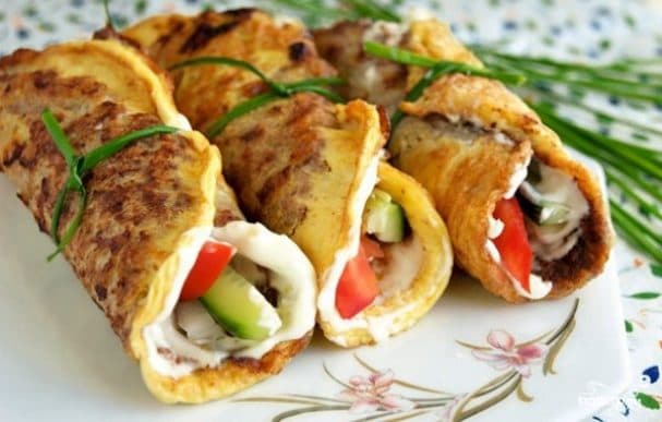 Бризоль с овощами