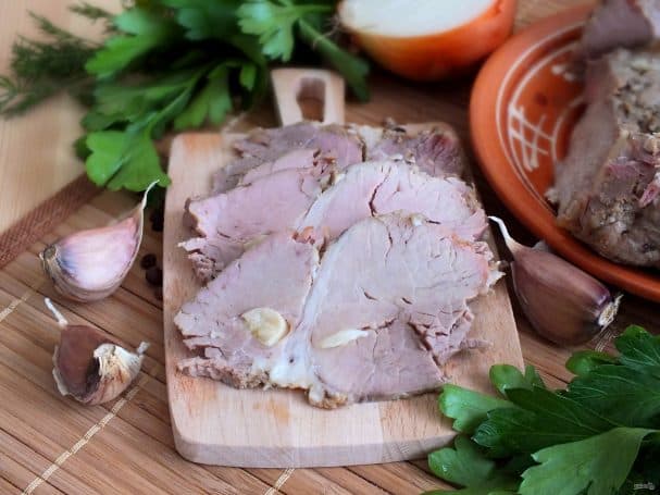 Буженина в рукаве в мультиварке