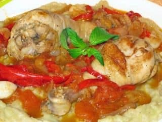 Чахохбили из курицы с баклажанами