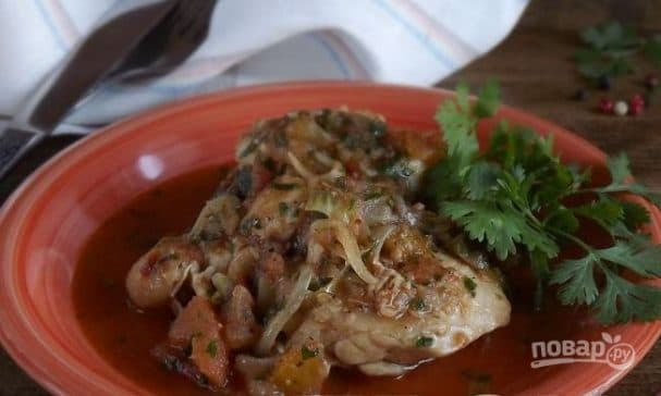 Чахохбили из куриных окорочков