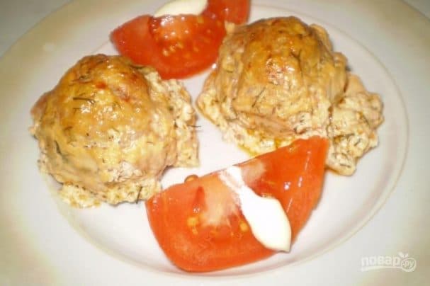 Ежики с подливкой в духовке