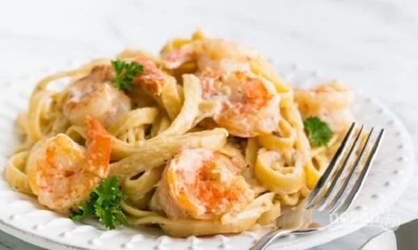 Фетучини с морепродуктами