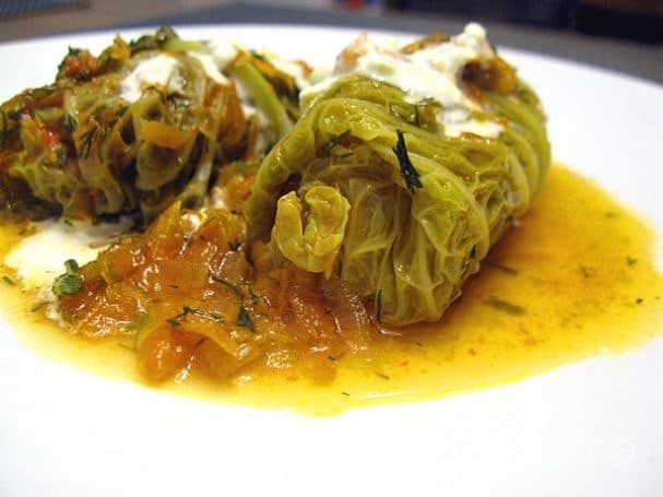 Голубцы с морепродуктами