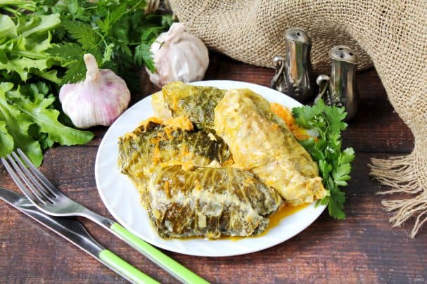 Голубцы с салатом