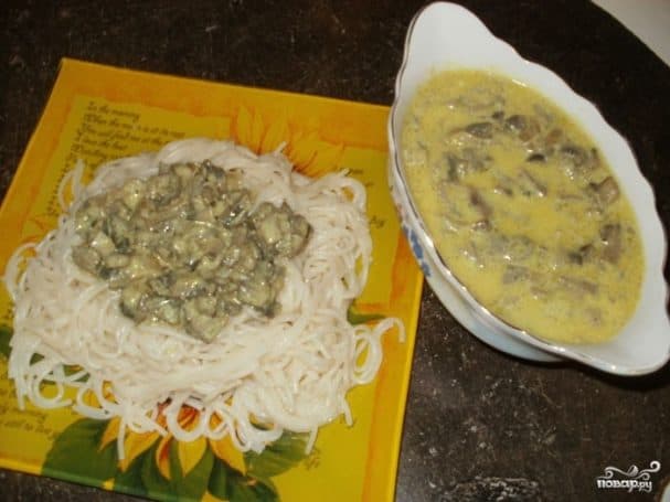 Грибной соус со сливками