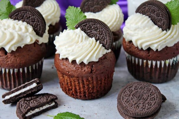 Капкейки с печеньем