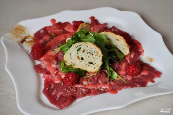 Карпаччо из говяжьей вырезки