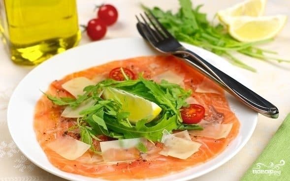 Карпаччо из лосося