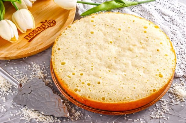 Кокосовый бисквит в мультиварке