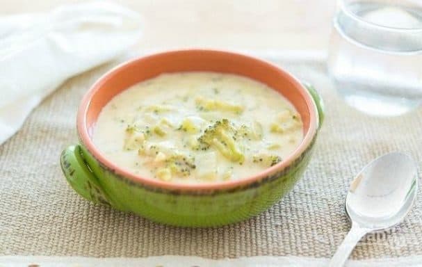 Крем-суп с сыром и брокколи