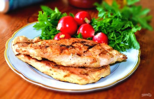 Куриные отбивные на гриле
