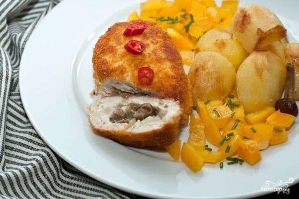 Куриные зразы с грибами