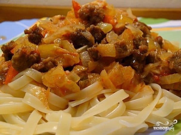 Лагман с капустой