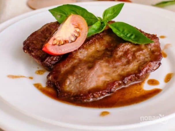 Лангет с соусом