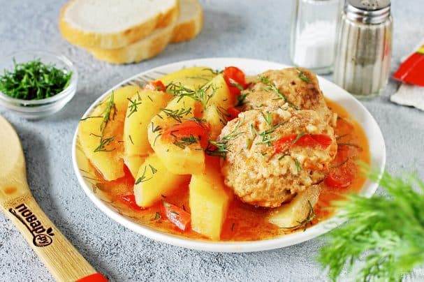 Ленивые голубцы с картошкой