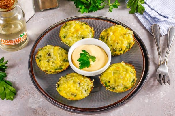 Маффины из кабачков без муки