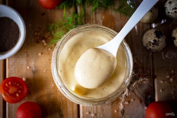 Майонез на перепелиных яйцах