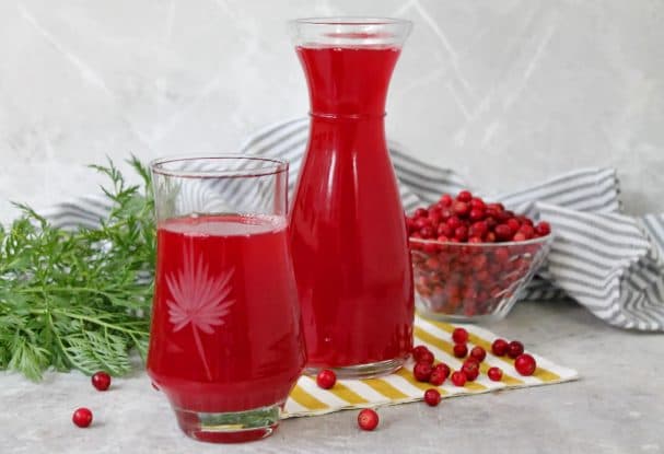 Морс из брусники