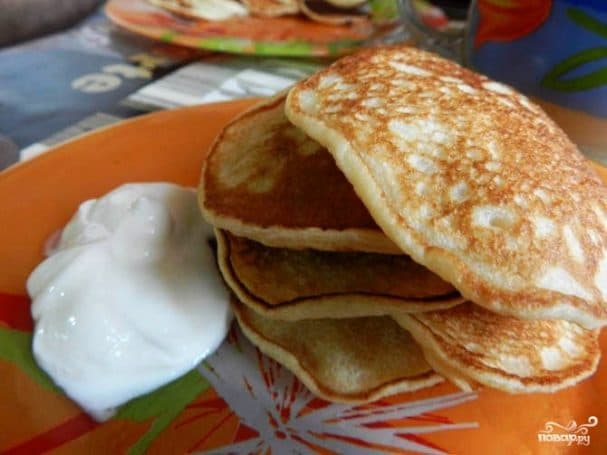 Оладьи на ряженке