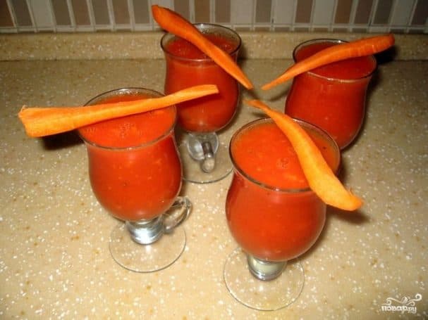 Овощные коктейли в блендере