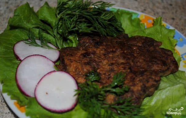 Печеночные биточки