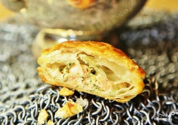 Пирожки с лососем