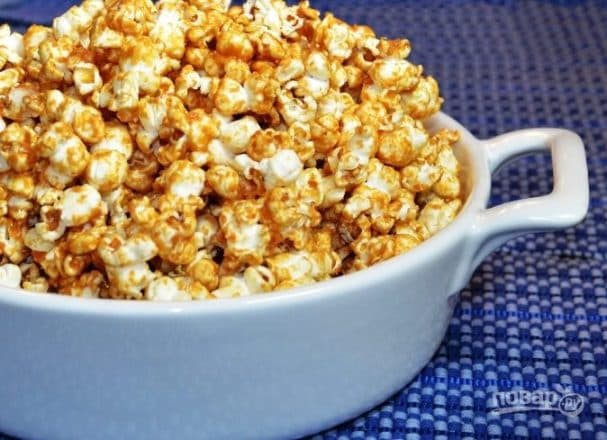 Попкорн с арахисовым маслом