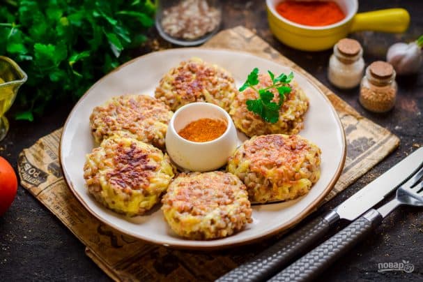 Постные гречаники