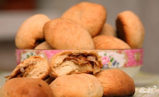 Постные пирожки с капустой
