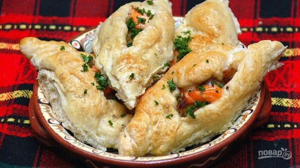 Расстегай с рыбой (простой рецепт)