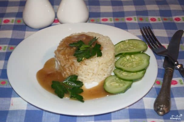 Рис с соусом