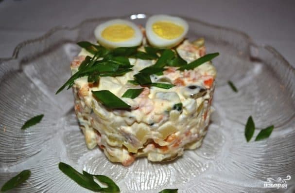 Салат Оливье по-домашнему