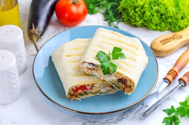 Шаурма с баклажанами
