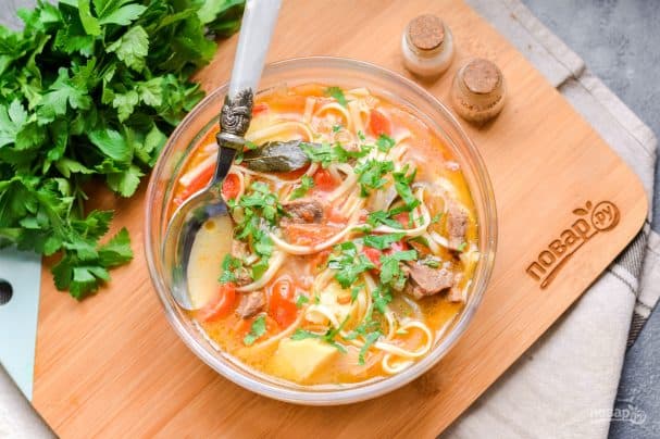 Шурпа с телятиной