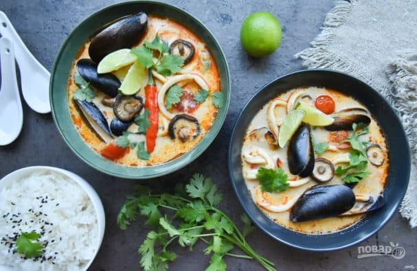 Суп с мидиями