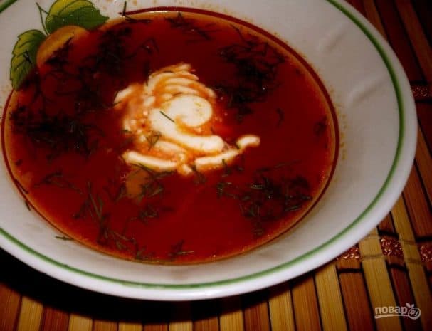 Свекольник горячий классический