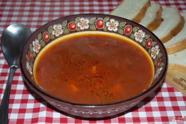 Свекольник на курином бульоне