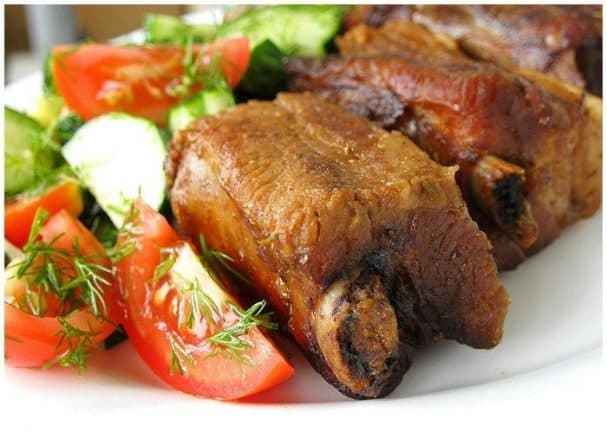 Свиные ребрышки в мультиварке