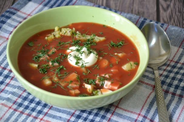 Томатная окрошка