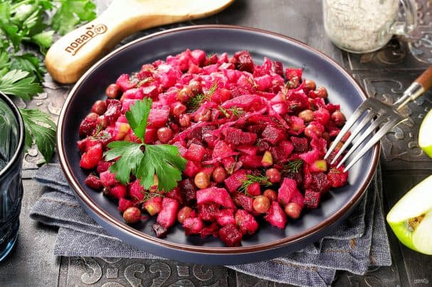 Винегрет с зелёным яблоком