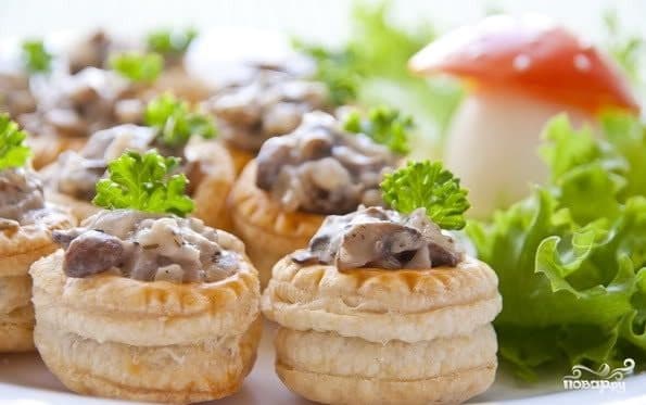 Волованы из слоеного теста