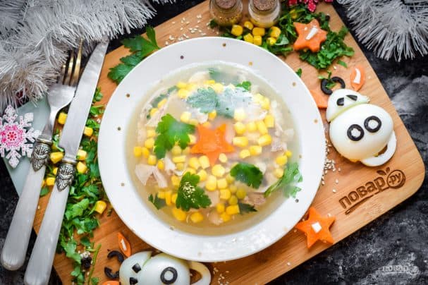 Заливное из курицы на год Быка