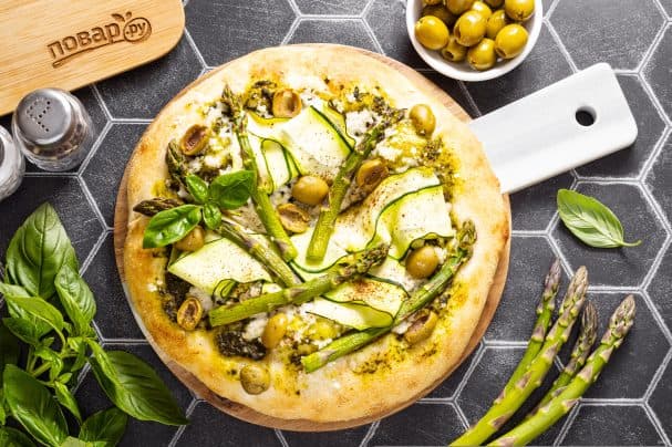 Зеленая пицца