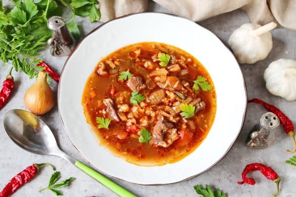 Классическое с солеными огурцами