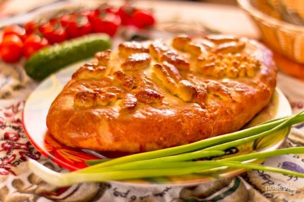 Кулебяка с мясом