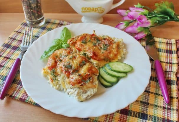 Мясо по-французски со сливками в духовке