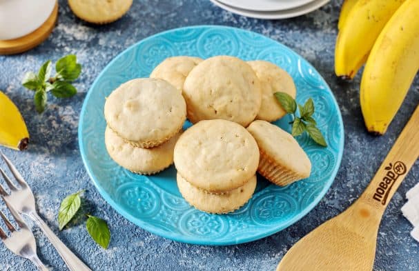 Банановые маффины на кефире